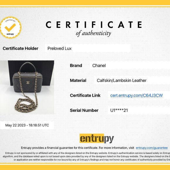 ❗️Sold❗️ CHANEL Lambskin Grey Top Handle Vanity Case Chain Bag GHW - Picture 15 of 15